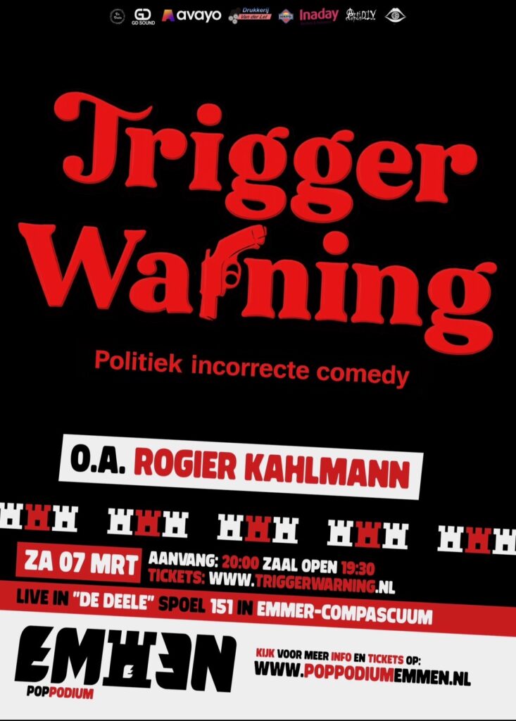 Trigger Warning o.a. Rogier Kahlmann
